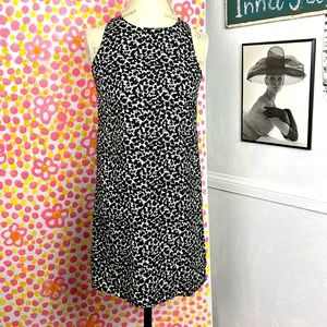 UO Staring at the stars mini dress Sz.S Sleeveless Floral Black White Light EUC